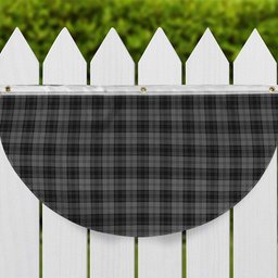 ScotsTee Shop Scottish Douglas Grey Tartan Non-Pleated Fan Flag Bunting Banner