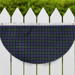 ScotsTee Shop Scottish Fletcher Modern Tartan Non-Pleated Fan Flag Bunting Banner
