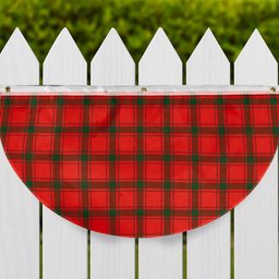 ScotsTee Shop Scottish Darroch Tartan Non-Pleated Fan Flag Bunting Banner