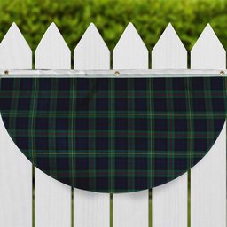 ScotsTee Shop Scottish Ewing Modern Tartan Non-Pleated Fan Flag Bunting Banner