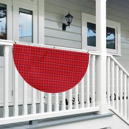 ScotsTee Shop Scottish Rose Modern Tartan Non-Pleated Fan Flag Bunting Banner