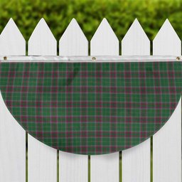 ScotsTee Shop Scottish Gray Hunting Modern Tartan Non-Pleated Fan Flag Bunting Banner