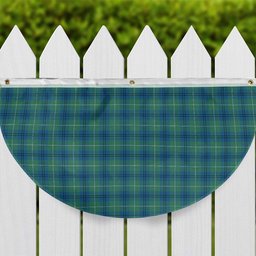 ScotsTee Shop Scottish Oliphant Ancient Tartan Non-Pleated Fan Flag Bunting Banner