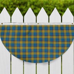 ScotsTee Shop Scottish Oliver Dress Pink Tartan Non-Pleated Fan Flag Bunting Banner