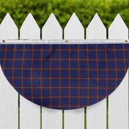 ScotsTee Shop Scottish McLaine of Lochbuie Tartan Non-Pleated Fan Flag Bunting Banner