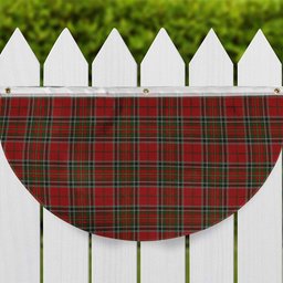 ScotsTee Shop Scottish Stewart of Galloway Tartan Non-Pleated Fan Flag Bunting Banner
