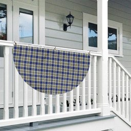 ScotsTee Shop Scottish Livingstone Dress Modern Tartan Non-Pleated Fan Flag Bunting Banner