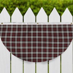 ScotsTee Shop Scottish McCandlish Arisaid Red Tartan Non-Pleated Fan Flag Bunting Banner