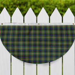 ScotsTee Shop Scottish Reid Green SC Tartan Non-Pleated Fan Flag Bunting Banner