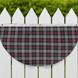 ScotsTee Shop Scottish MacPherson Dress 1 Tartan Non-Pleated Fan Flag Bunting Banner