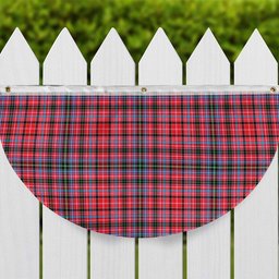 ScotsTee Shop Scottish Straiton Tartan Non-Pleated Fan Flag Bunting Banner