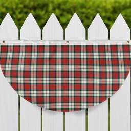 ScotsTee Shop Scottish Rose Dress Ancient Tartan Non-Pleated Fan Flag Bunting Banner