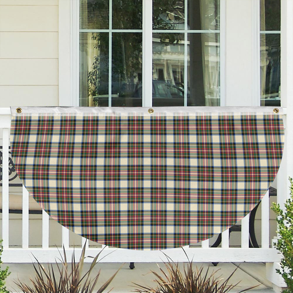 ScotsTee Shop Scottish Stewart Dress Ancient SC Tartan Non-Pleated Fan Flag Bunting Banner
