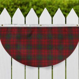 ScotsTee Shop Scottish McDougall Modern Tartan Non-Pleated Fan Flag Bunting Banner