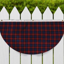 ScotsTee Shop Scottish McLachlan Tartan Non-Pleated Fan Flag Bunting Banner