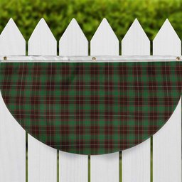 ScotsTee Shop Scottish MacFie Hunting Modern Tartan Non-Pleated Fan Flag Bunting Banner