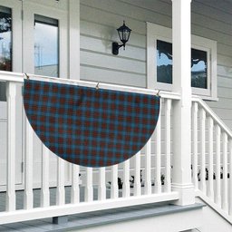ScotsTee Shop Scottish Stewart Royal Blue Tartan Non-Pleated Fan Flag Bunting Banner