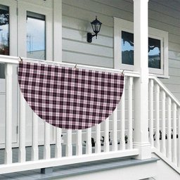 ScotsTee Shop Scottish McPherson Hunting Modern Tartan Non-Pleated Fan Flag Bunting Banner