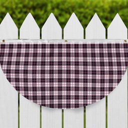 ScotsTee Shop Scottish McPherson Hunting Modern Tartan Non-Pleated Fan Flag Bunting Banner