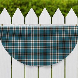 ScotsTee Shop Scottish McThomas Blue Ancient Tartan Non-Pleated Fan Flag Bunting Banner