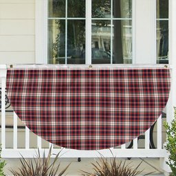 ScotsTee Shop Scottish MacFarlane Dress Modern Tartan Non-Pleated Fan Flag Bunting Banner