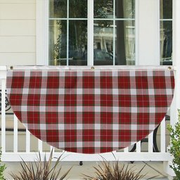 ScotsTee Shop Scottish MacFie Dress Ancient Tartan Non-Pleated Fan Flag Bunting Banner