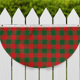 ScotsTee Shop Scottish Moncreiffe Modern Tartan Non-Pleated Fan Flag Bunting Banner