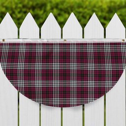 ScotsTee Shop Scottish Little of Morton Rigg Modern Tartan Non-Pleated Fan Flag Bunting Banner