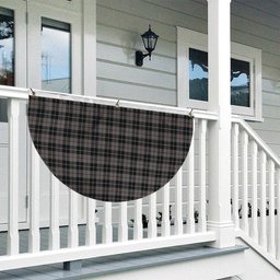 ScotsTee Shop Scottish Thomson Grey Tartan Non-Pleated Fan Flag Bunting Banner