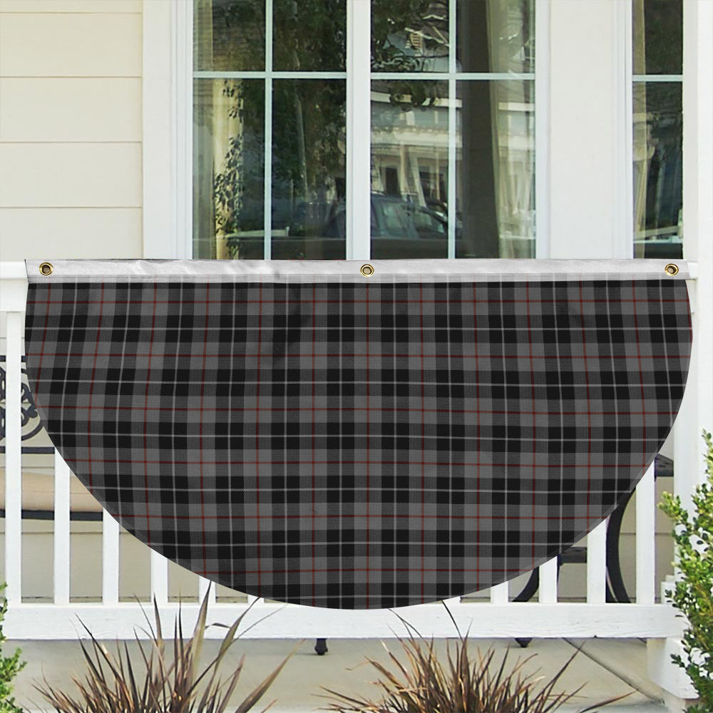 ScotsTee Shop Scottish Thomson Grey Tartan Non-Pleated Fan Flag Bunting Banner