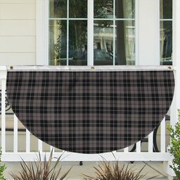 ScotsTee Shop Scottish Thomson Grey Tartan Non-Pleated Fan Flag Bunting Banner