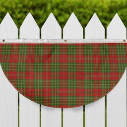 ScotsTee Shop Scottish Leask Ancient Tartan Non-Pleated Fan Flag Bunting Banner
