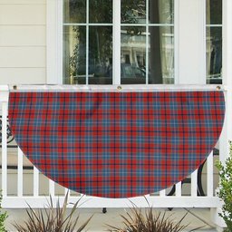 ScotsTee Shop Scottish Wishart Dress Ancient Tartan Non-Pleated Fan Flag Bunting Banner