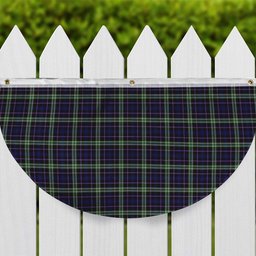 ScotsTee Shop Scottish MacKusick Tartan Non-Pleated Fan Flag Bunting Banner