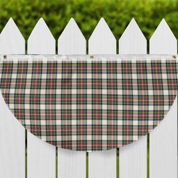 ScotsTee Shop Scottish Stewart Dress Modern SC Tartan Non-Pleated Fan Flag Bunting Banner
