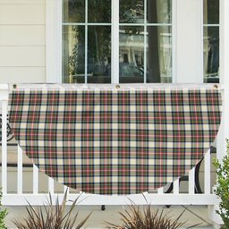 ScotsTee Shop Scottish Stewart Dress Modern SC Tartan Non-Pleated Fan Flag Bunting Banner