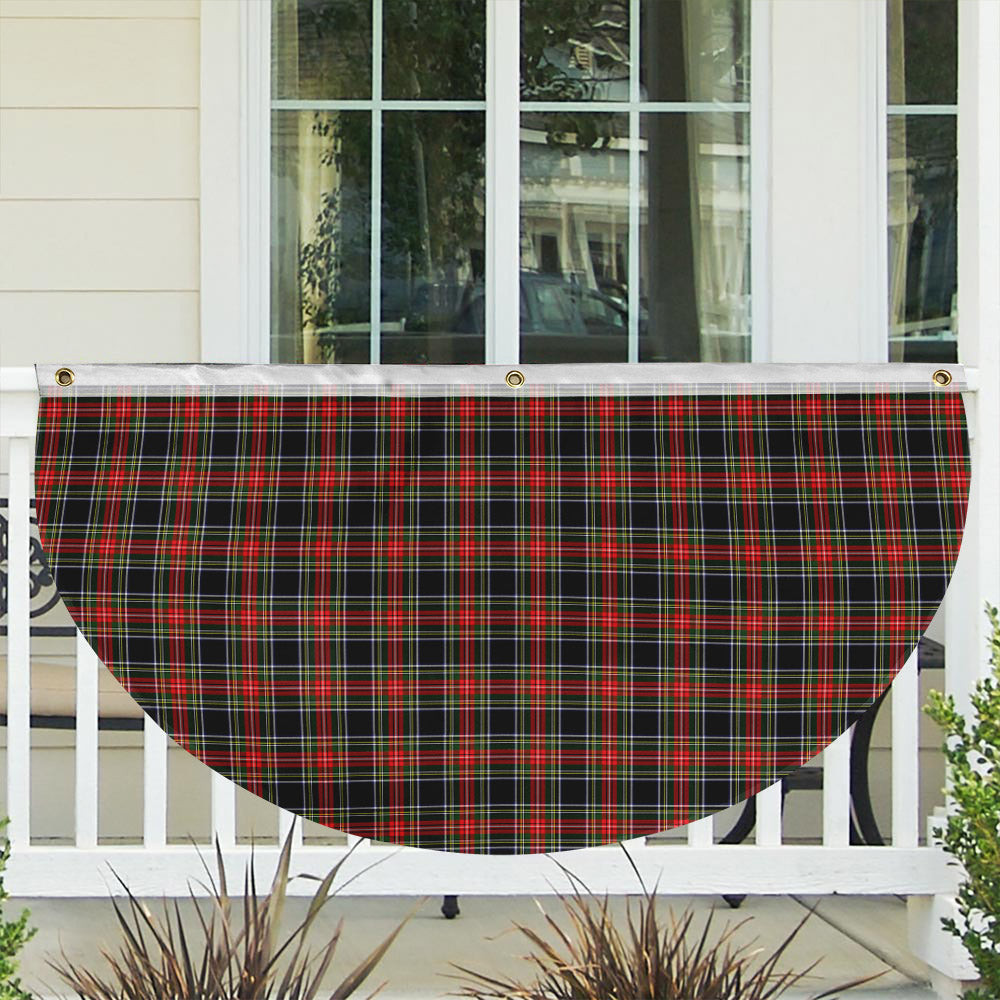 ScotsTee Shop Scottish Stewart High Stewards (Stewart Black) Tartan Non-Pleated Fan Flag Bunting Banner