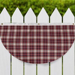 ScotsTee Shop Scottish McFarland Dress Modern Tartan Non-Pleated Fan Flag Bunting Banner