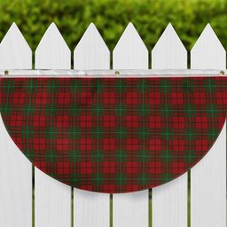 ScotsTee Shop Scottish MacAuley Tartan Non-Pleated Fan Flag Bunting Banner