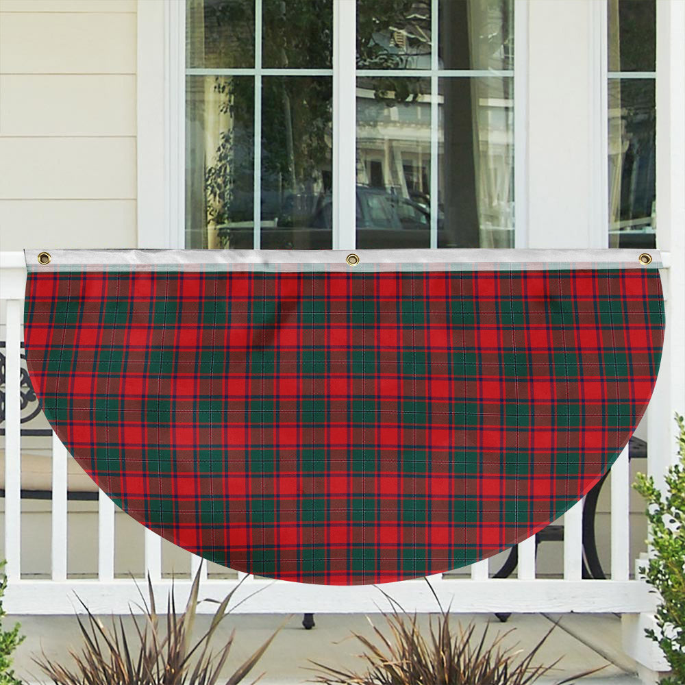 ScotsTee Shop Scottish MacPhail Blue Bands Modern Tartan Non-Pleated Fan Flag Bunting Banner