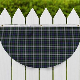 ScotsTee Shop Scottish MacKenzie Dress 2 Tartan Non-Pleated Fan Flag Bunting Banner