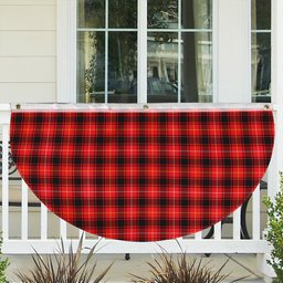 ScotsTee Shop Scottish MacIver Modern SC Tartan Non-Pleated Fan Flag Bunting Banner