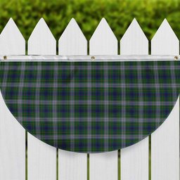 ScotsTee Shop Scottish Johnston Dress Dalgleish Tartan Non-Pleated Fan Flag Bunting Banner