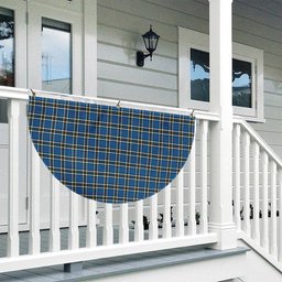ScotsTee Shop Scottish Thomson Blue Modern Clan Tartan Non-Pleated Fan Flag Bunting Banner