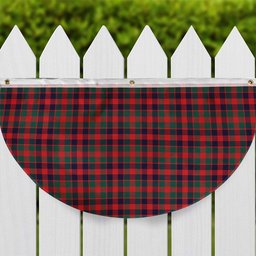 ScotsTee Shop Scottish MacGowan Modern Tartan Non-Pleated Fan Flag Bunting Banner