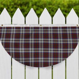 ScotsTee Shop Scottish MacCulloch Dress Tartan Non-Pleated Fan Flag Bunting Banner