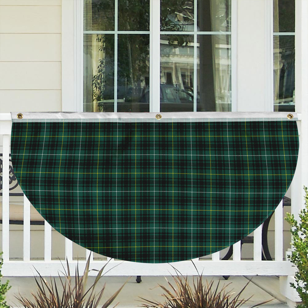 ScotsTee Shop Scottish MacIver Hunting Modern Tartan Non-Pleated Fan Flag Bunting Banner
