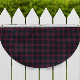 ScotsTee Shop Scottish Lindsay-McGee Modern Clan Tartan Non-Pleated Fan Flag Bunting Banner