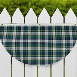 ScotsTee Shop Scottish Gordon Dress Ancient Tartan Non-Pleated Fan Flag Bunting Banner