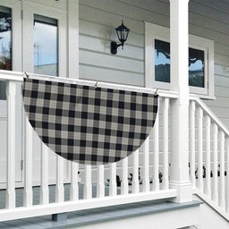 ScotsTee Shop Scottish Kennison Tartan Non-Pleated Fan Flag Bunting Banner